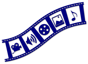 media, multimedia, video, camera, camcorder, audio, speaker, film, film reel, film strip, photo, photograph, music, music note